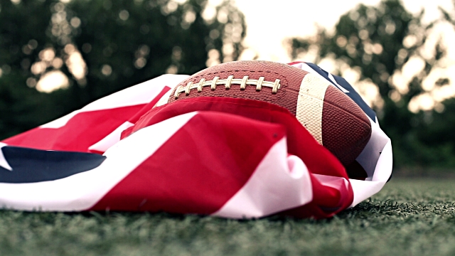 Football and Flag